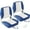 Blue White, variant on Roromall 2 Pack Boat Seats Low Back, Fold-Down Fishing Boat Chair with Thickened Sponge Padding and Hinge for Sightseeing Boat, Speedboat, Canoe