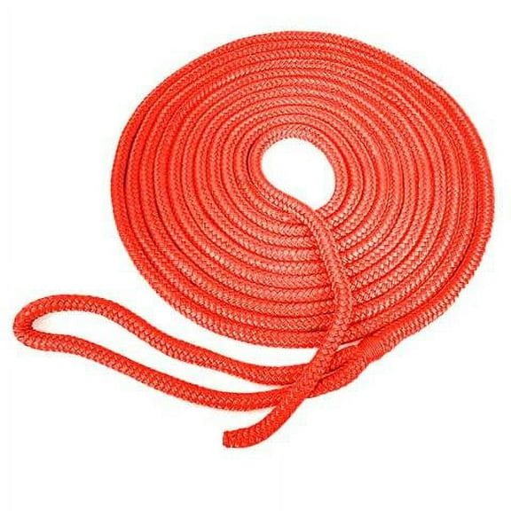 SeaGrace Boat Dock Line | Double Braided 5/8 Inch x 30 FT Red