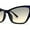 Navy / Brown, variant on Womens Mod Squared Cat Eye Sunglasses White Brown