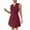 Wine Dress, variant on Htigea Women's Summer Dresses Sleeveless Bow Keyhole Neck Mini Dress Slim Fit Back Zipper Dress for Office Work Everyday Wine,S