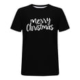 thumbnail image 3 of Mens Merry Christmas Short Sleeve T-Shirt Shirt Classic Fit Crew Neck, 3 of 4
