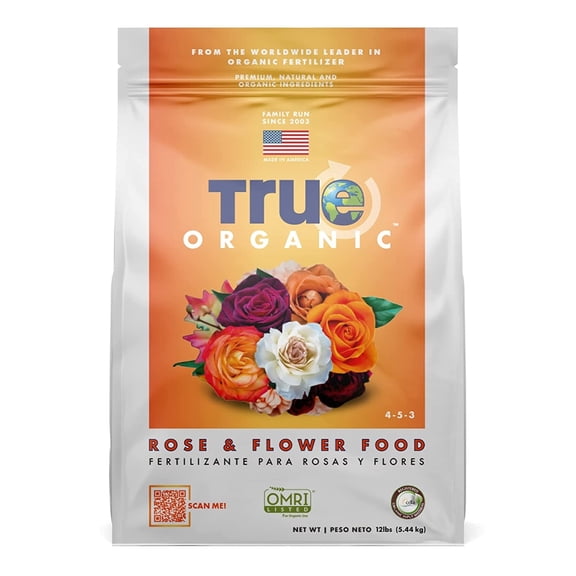 True Organic Granular Rose & Flower Food 12 lb bag