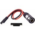thumbnail image 2 of LIXIN 6.5ft 2 Pin Power Industrial Circular Connector Cable to SAE Cable Adapter, 10AWG Cable for Furrion,Solar Panel Suitcase, Forrest River RV Ports, 2 of 4