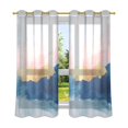 thumbnail image 6 of Yayeee Window Curtains Light Filtering 63"x42" Grommet Panel Pair Home Living Room Decor, Abstract Painting, 6 of 7