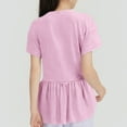 thumbnail image 4 of Gamivast Orders Placed My Account Recently Girls Short Sleeve Tops Casual Crewneck T Shirts Kids Solid Color Tunic Tees Blouses Size 4-15 Years Pink My Orders Placed Recently by Me Delivery Status, 4 of 8