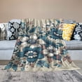 thumbnail image 2 of COMIO Floral Throw Blanket Spring Blankets and Throws Boho Western Decor Cotton Woven Couch Cover Blanket for Sofa Living Room Beach Travel Outdoor (Yellow Flower), 2 of 6