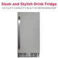thumbnail image 6 of Frigidaire 3 Cu. ft. Built-in Fridge, 82L Frost-Free Beverage Fridge, Stainless Steel, 6 of 11