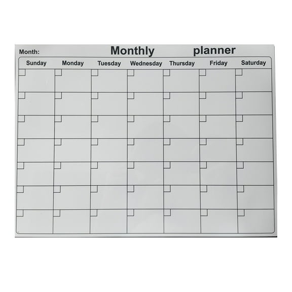 dajkiuy Monthly Dry Erase Calendar Whiteboard, Magnetic White Board, Hanging Dry Erase Board for Kitchen Home Office Planner, 11 x 8 Inch