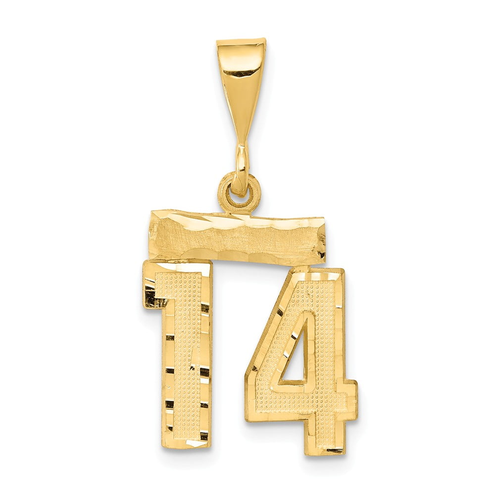 number 14 pendant