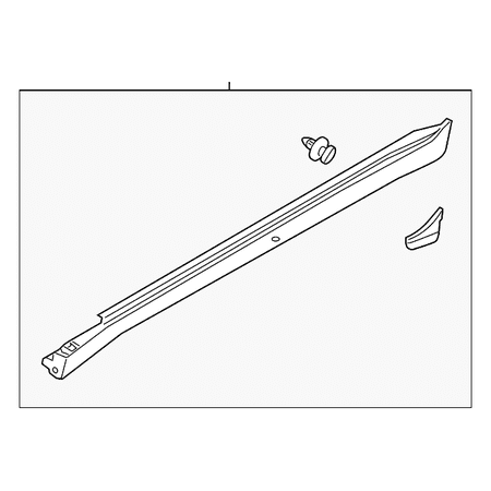 Genuine OE Infiniti Rocker Molding - 76851-1PM0A