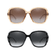 thumbnail image 5 of 2 Gafas De Sol De Moda Estilo Retro Uv400 Para dama Lab.G Negro y Beige, 5 of 5