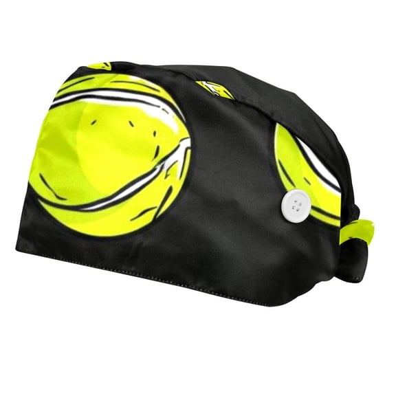 Working Cap with Button for Man & Women, 2 Pcs Baseball Ball Background Hats