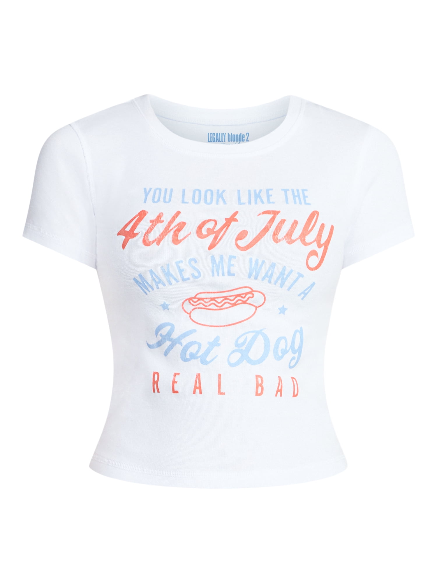 Legally Blonde July 4 Graphic Tee Shirt, Sizes XXS-XXL