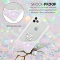 thumbnail image 3 of Funda para iPhone 11 PRO MAX con Brillo Líquido Flotante, Purpurina, Parachoques y Anillo Giratorio Soporte, 3 of 5