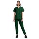 thumbnail image 1 of Hospital 2pcs/set V-neck Women Scrub Suit Nursing Services Pocket T-shirt + Pants Solid Color Nurse Uniform Workwear Suit, 1 of 3