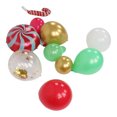 thumbnail image 4 of Kit de guirnaldas de globos, caramelos navideños, muleta, colores brillantes, Kit de arco de globos de papel de aluminio de látex Premium, 4 of 8