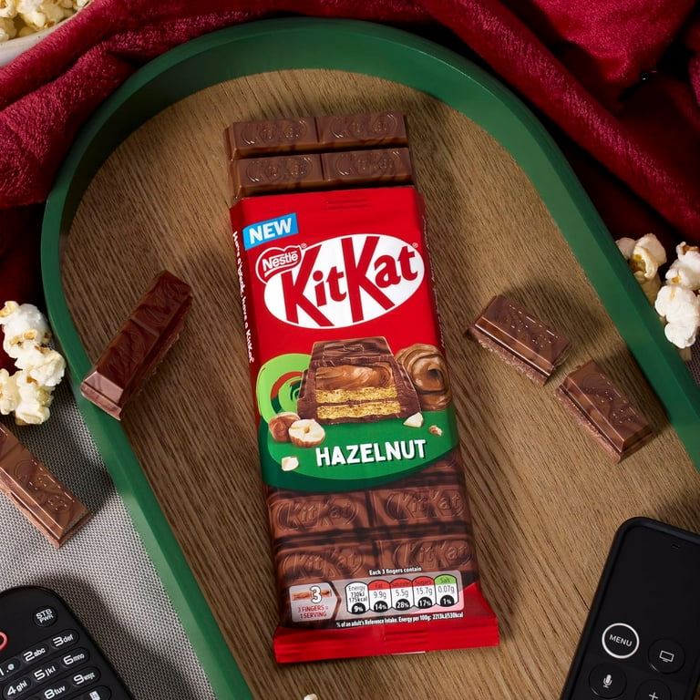 KitKat Hazelnut Sharing Bars 15 x 99g – Crispy Wafer with Creamy