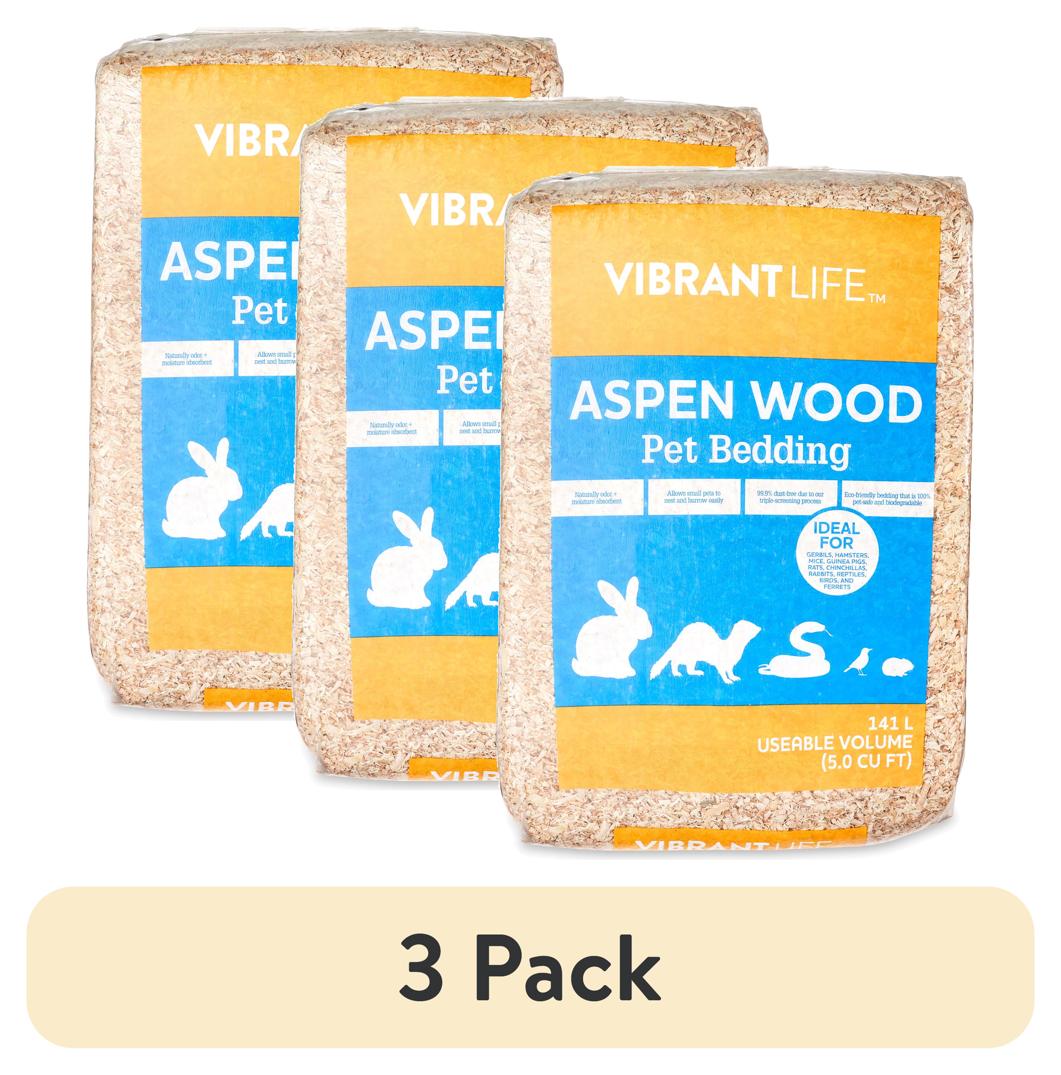 Vibrant Life Aspen Wood Pet Bedding, 141L Bag (3-Pack) photo 1