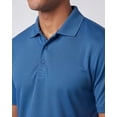 thumbnail image 4 of Real Essentials 3 Pack: Men's Short Sleeve Golf Polo Casual Workout Sports Moisture Wicking Collared Shirt (Big & Tall), 4 of 6