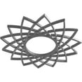 thumbnail image 2 of 20"OD x 7 3/4"ID x 1/2"P Eleanor Architectural Grade PVC Pierced Ceiling Medallion, Nickel, 2 of 9