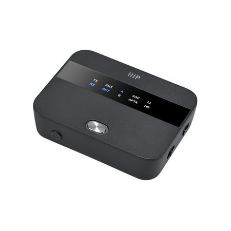 UPC: 0889028174586 | Monoprice Bluetooth Long Range Transmitter and Receiver with aptX HD and aptX Low Latency  SBC  AAC  Toslink/Optical  3.5mm Aux
