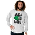 thumbnail image 5 of Beard Mode On Bluto Funny Bearded Men's Long Sleeve Tee T Shirt Brisco Brands X, 5 of 6