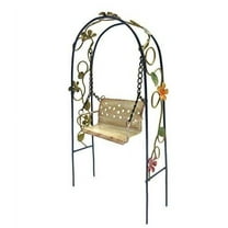 Pacific Giftware 8.63" Flower Garden Fairy Swing Decor Metal Figurine