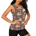 thumbnail image 2 of Fotbe Cut Pug Blusas Sin Mangas para Mujer – Estilo Casual, Corte Suelto, Slim-Fit, Cuello Redondo Deportivo, Tops de Verano para Gimnasio y Yoga-XX-Large, 2 of 7