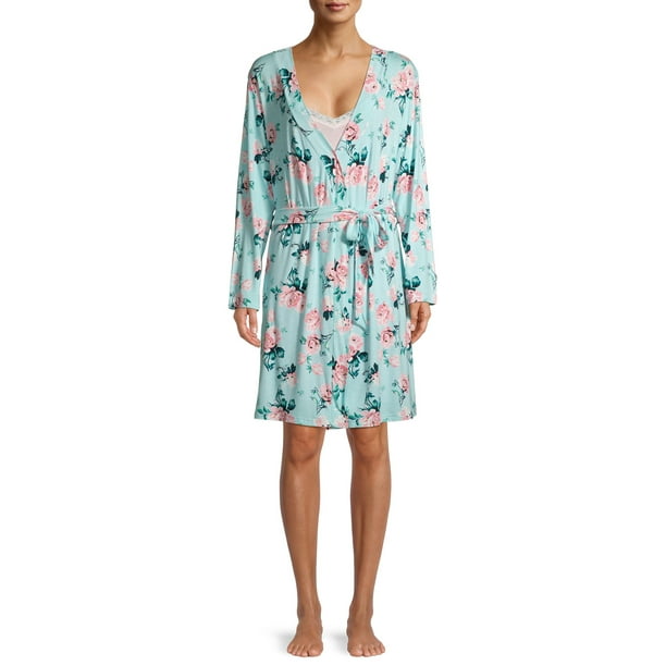 plus size gown and robe set