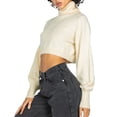 thumbnail image 3 of Gupgi Pulls à Col Roulé Femmes Couleur Unie à Manches Longues Tricot Pull Automne Hiver Tricots Décontractés, 3 of 7