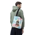 thumbnail image 3 of Happy Birthday Cute Puppy Bernese Mountain Dog with Cake Gifts Party Hat All Over Print 3D Canvas Tote Bag Berner Lover Gifts Reusable Handbag - 00029, 3 of 5