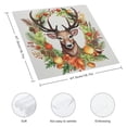 thumbnail image 3 of WERPE Deer Wreath Fruit Cloth Napkins Polyester Reusable Machine Washable Fabric for Events Farmhouse Party Dining Table Decor 4 PCS, 3 of 7