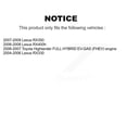 thumbnail image 2 of CMX Front Disc Brake Rotors and Ceramic Pads Kit for Car Lexus RX350 RX330 Toyota Highlander RX400h K8C-100271, 2 of 11
