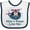 White and Navy, variant on Inktastic Mimi and Poppy Love Me Grandchild Boys Baby Bib