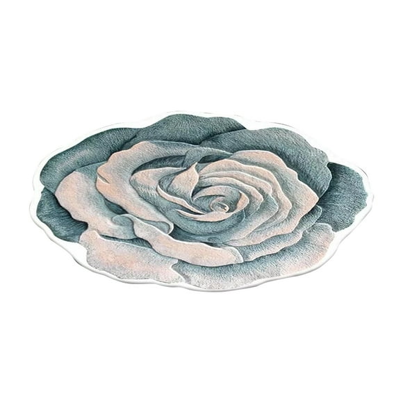 Welcome Mats for Entry Entrance Doormats Door Matts Outdoors 3D Special Shaped Flower Floor Door Mat Indoor Rugs Diameter 80cm Carpet Tape for Laminate Floors 32x32IN