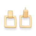 thumbnail image 4 of Auriga Fine Jewelry 14K Yellow Gold Square Link Dangle Earrings for Women (L- 0.82 inch, W- 0.57 inch), 4 of 6