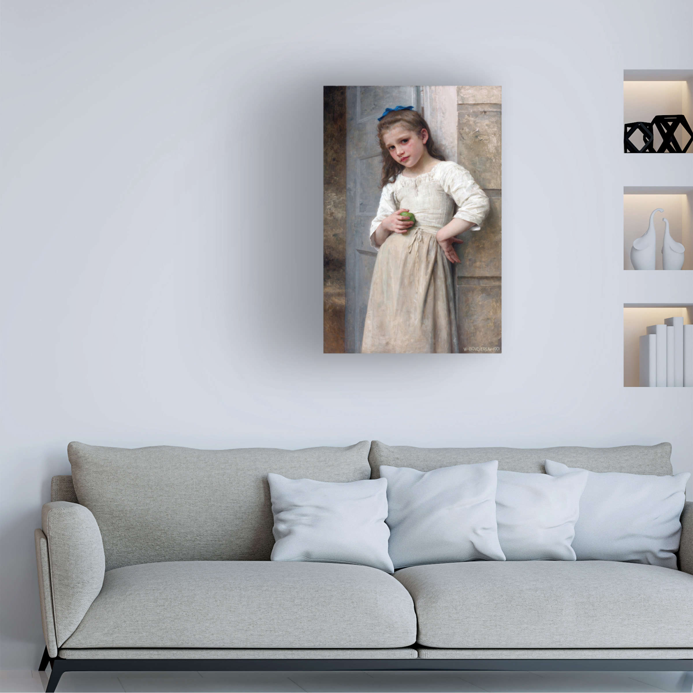 Botticelli 'Yvonne Sur Le Pas De La Porte' Canvas Art