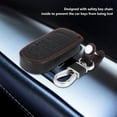 thumbnail image 3 of 4 Buttons PU Leather Car Key Fob Case Holder Storage Bag Cover Universal, 3 of 11