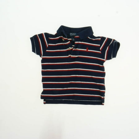 

Pre-owned Ralph Lauren Boys Navy Polo Shirt size: 12 Months
