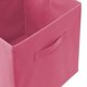 thumbnail image 3 of Juego de 6 cubos de tela Casafield, rosa intenso - Cestas plegables de tela de 33 cm para estantes y organizadores de cubículos, 3 of 7