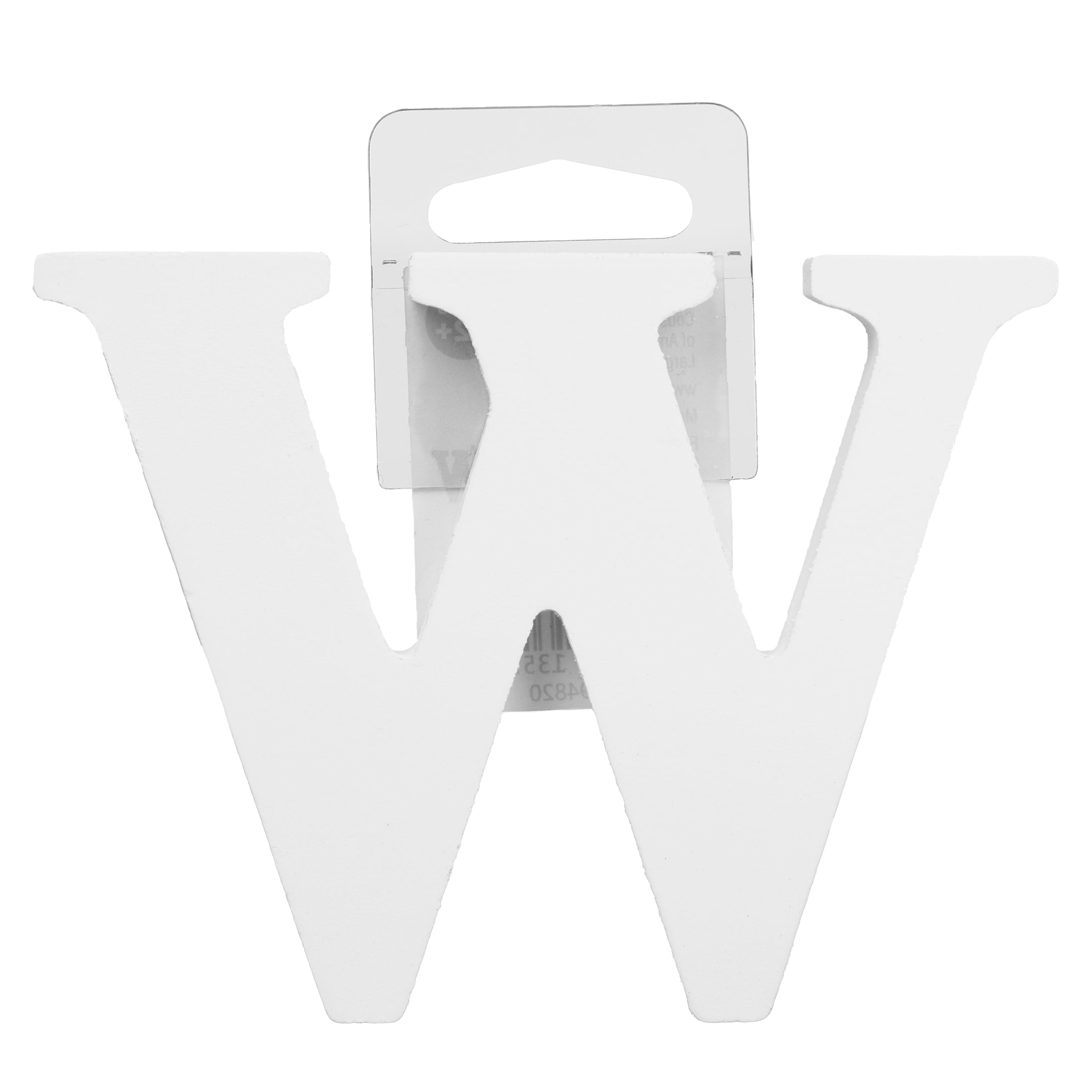 Cousin DIY 3" White Wood Letter W