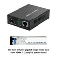 thumbnail image 4 of Le Remplacement de Convertisseur de Média Optique en Métal Dissipation de Chaleur Conduit l'Indicateur Chaleurs-Résistant Module de Commutateur de Fibre Domestique Nous Brancher une Seule Fibre 40KM LC, 4 of 9
