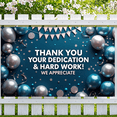 thumbnail image 3 of LUUFILx Thank You Appreciation Banner Backdrop Office Party Decorations Event Ceremonies Hard Work Dedication Party Supplies Employee Recognition Background, 3 of 7