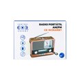 thumbnail image 4 of Bocina Radio Fm Am Reloj Bluetooth Auxiliar Usb Vintage, 4 of 4