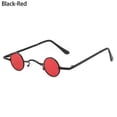 thumbnail image 2 of Vintage Rock Punk Man Sunglasses Classic Small Round Sunglasses Women Wide Bridge Metal Frame Black lens Driving Eyewear, 2 of 4