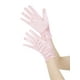 thumbnail image 4 of Guantes de satén de color sólido INSPIRE CHIC de dedo completo, de longitud hasta la muñeca, guantes cortos para mujeres, rosa, talla única, 4 of 6