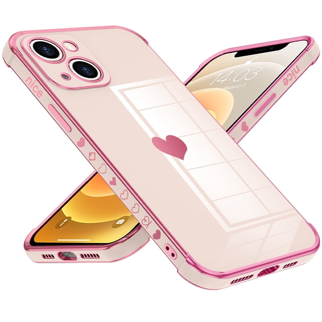 MasteelfCA Electroplating Phone Cover Shockproof Protective Case Compatible for iPhone 13 mini