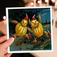 thumbnail image 7 of 3dRose, Vintage Halloween Scarecrows Running, 6 Greeting Cards with envelopes, 7 of 7