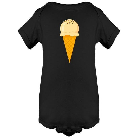 Ice Cream Cone Design . Bodysuit Infant -Image by Shutterstock,  18 Months