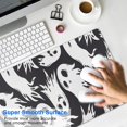 thumbnail image 4 of Long Mouse Pads for Desk,Black Halloween White Ghosts Desk Mats on Top Of Desks, Desk Mouse Pad Extra Large with 3mm Non-Slip Base and Stitched Edge for Gaming,Office,Work,Home 35.4"x15.7", 4 of 6